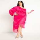 One Shoulder Fringe Dress image number null