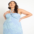 Halter Neckline Printed Dress image number null