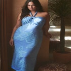 Halter Neckline Printed Dress image number null