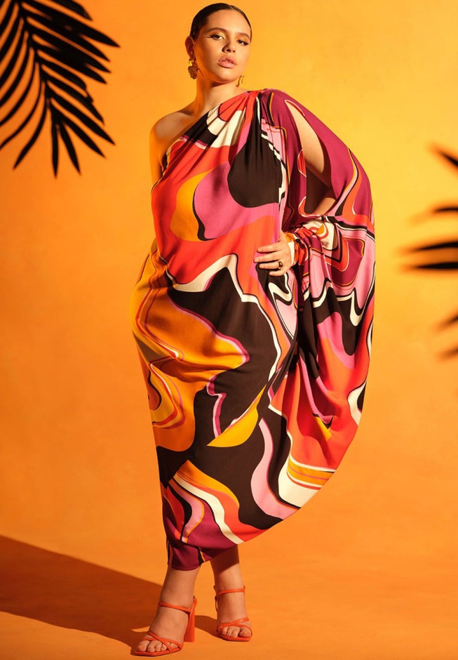 One Shoulder Kaftan image number 3