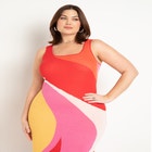 Intarsia Column Dress image number null