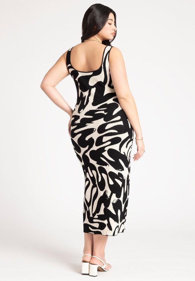 Intarsia Column Dress image number 1