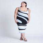 Intarsia Column Dress image number null