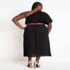 Knotted One Shoulder Dress image number null