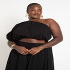 Knotted One Shoulder Dress image number null