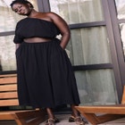 Knotted One Shoulder Dress image number null