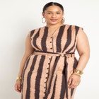 Belted Midi Dress image number null