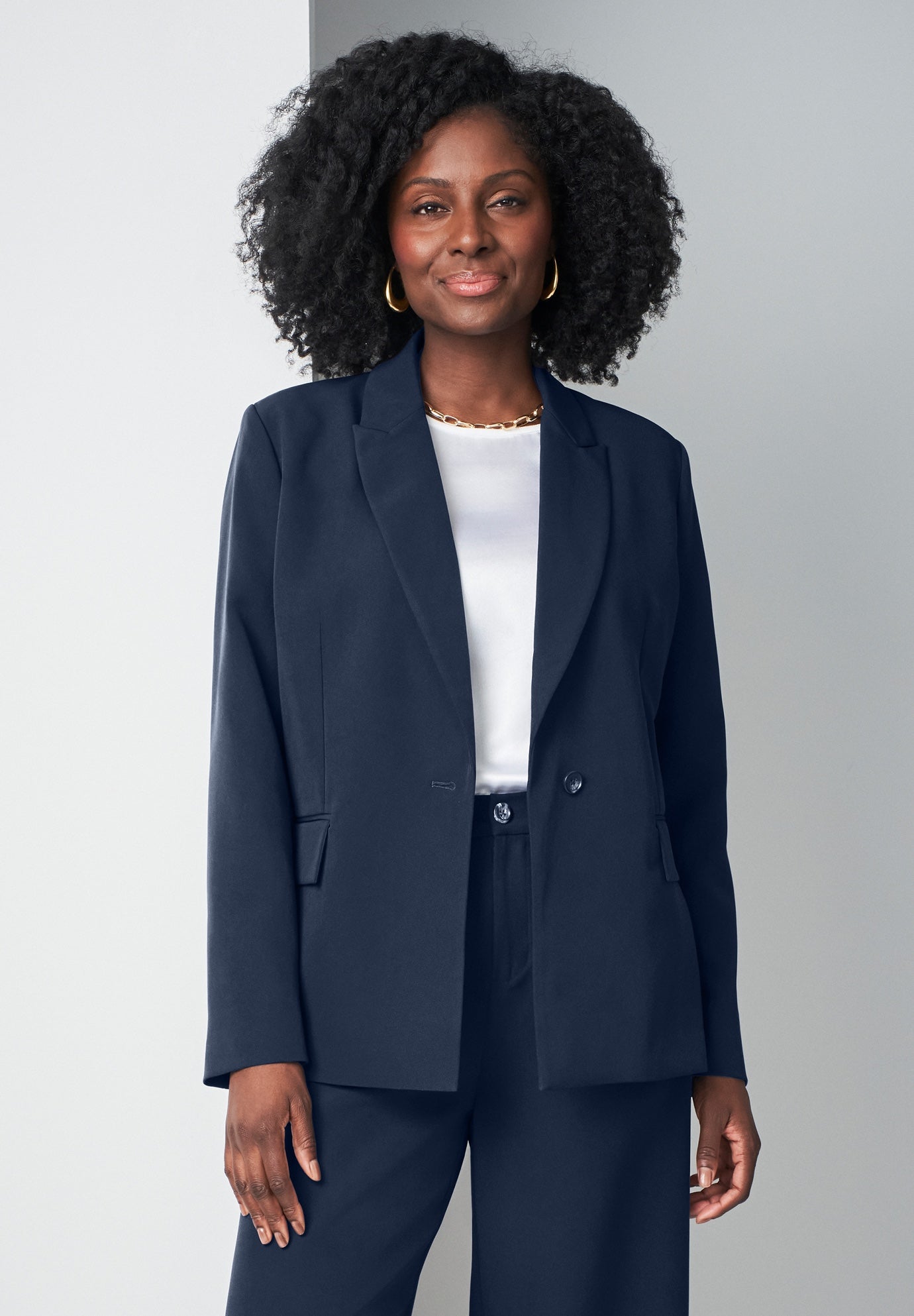 Bi-Stretch Shaped Blazer image number 0