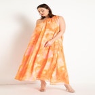 Sheer Trapeze Maxi Dress image number null