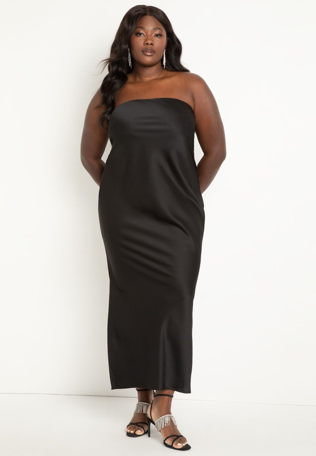 Satin Tube Dress image number 0