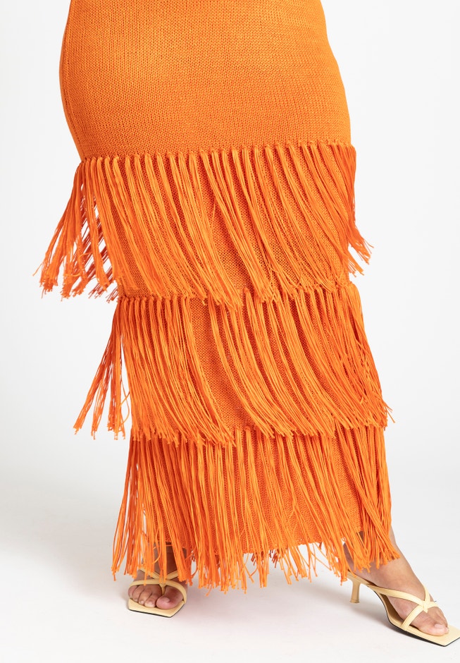 Fringe Sweater Dress image number 3