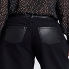Faux Leather Detail Jeans image number null