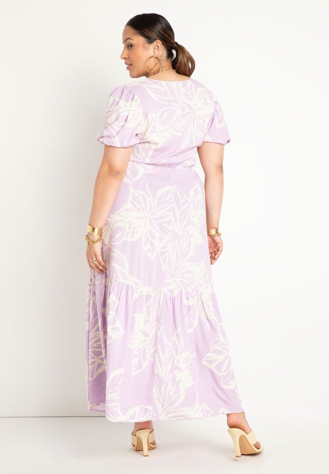 Button Front Flounce Hem Dress image number 2