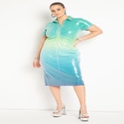 Ombre Sequin Midi Dress image number null