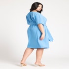 Cross Front Flutter Sleeve Dress image number null