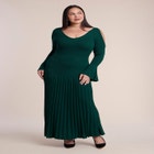 Pleated Sweater Maxi Dress image number 0