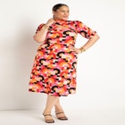 Short Sleeve A-Line Dress image number null