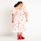 Puff Sleeve Satin Dress image number null