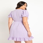 Woven Mini Wrap Dress image number null