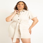 Denim Mini Dress image number null