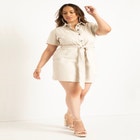 Denim Mini Dress image number null