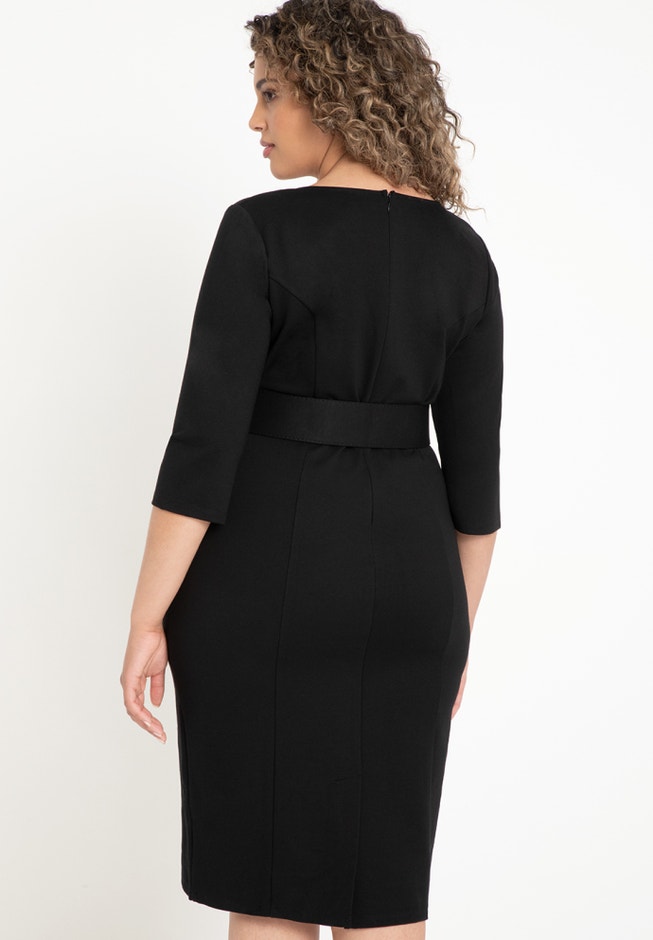 Work Dress with Belt image number 2