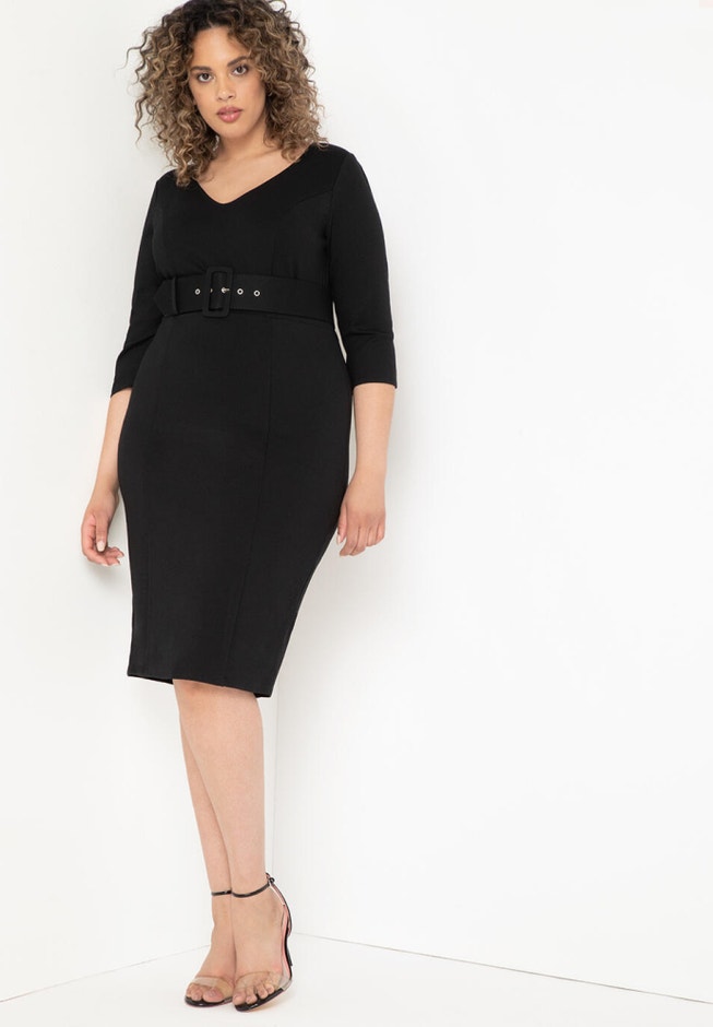 Work Dress with Belt image number 0