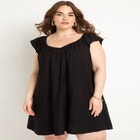 Puff Sleeve Mini Dress image number null