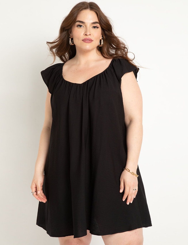 Puff Sleeve Mini Dress image number 1