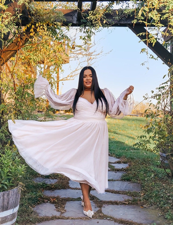 Tiered Puff Sleeve Dress image number 3