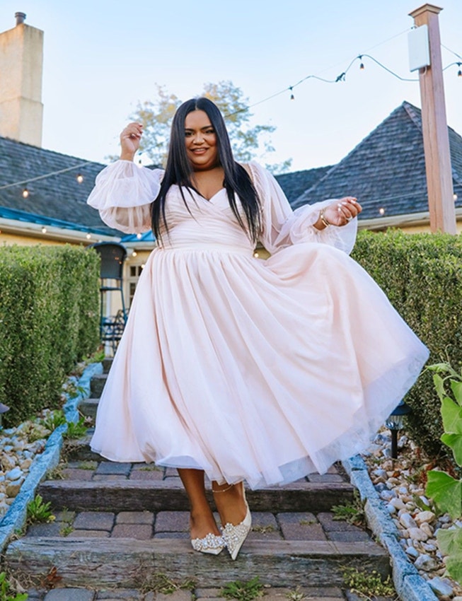 Tiered Puff Sleeve Dress image number 4