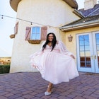 Tiered Puff Sleeve Dress image number null