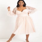 Tiered Puff Sleeve Dress image number null