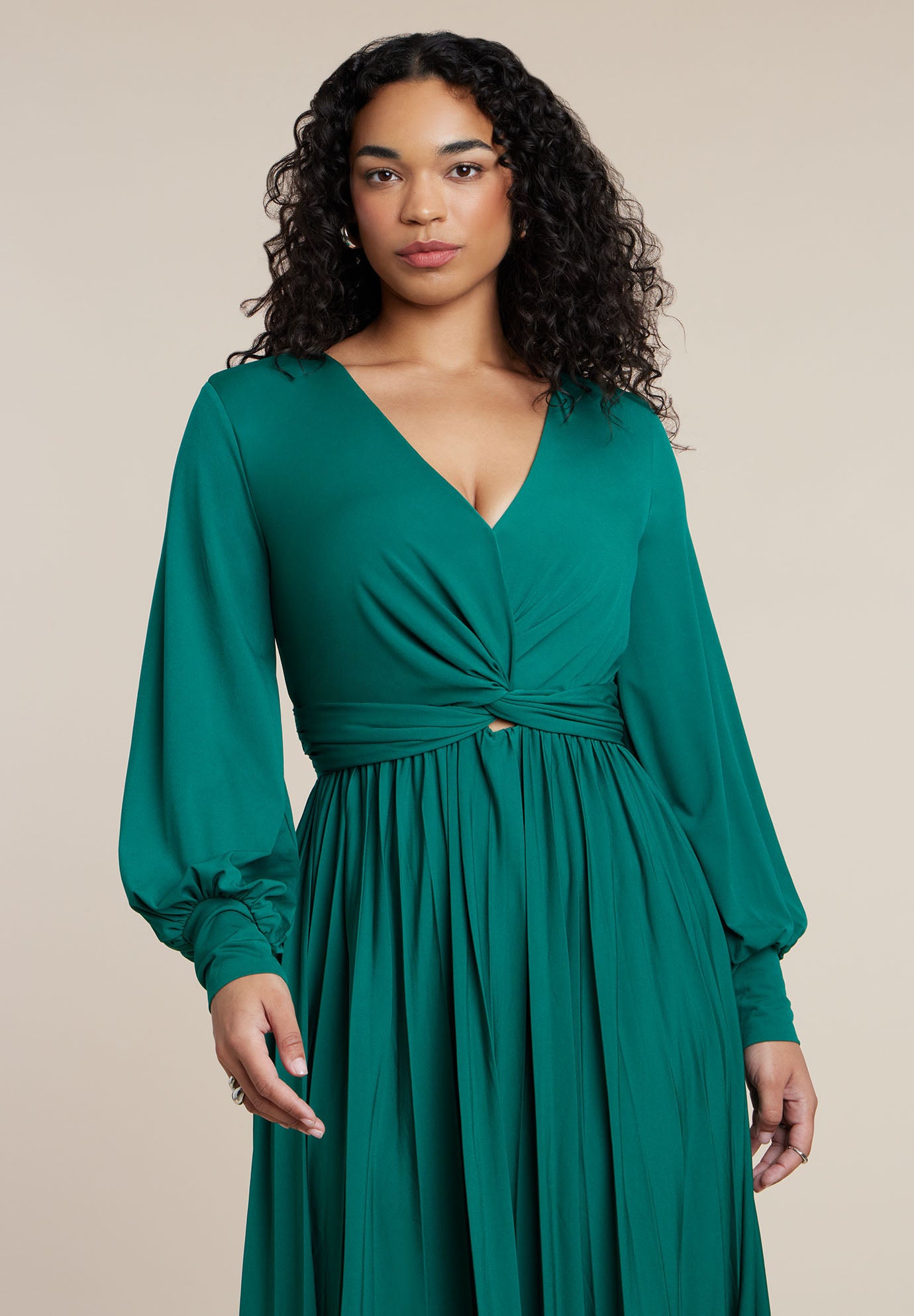 Knot Front Pleated Skirt Dress image number 2