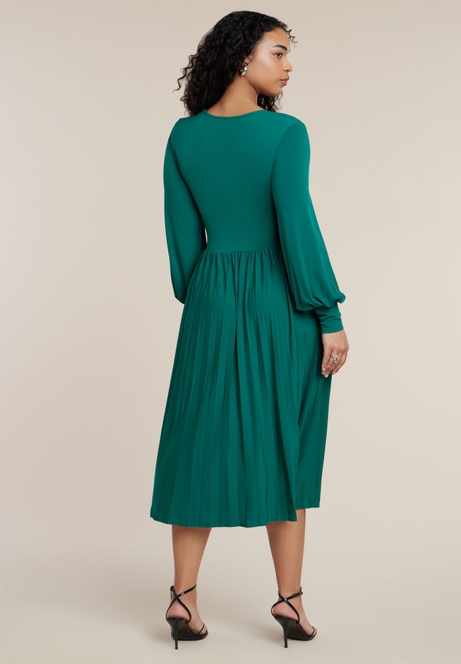 Knot Front Pleated Skirt Dress image number 3