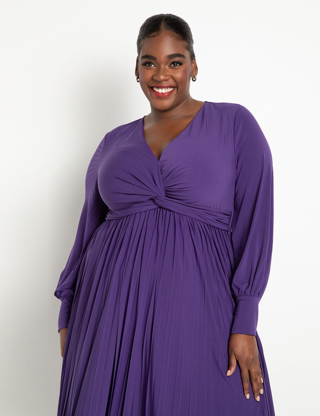 Knot Front Pleated Skirt Dress image number 1