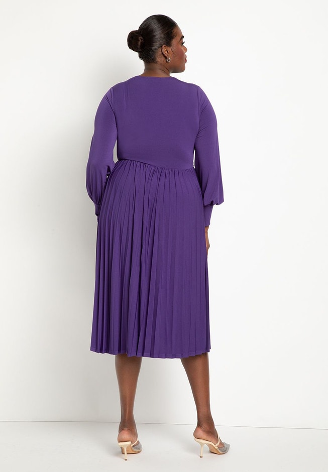 Knot Front Pleated Skirt Dress image number 2