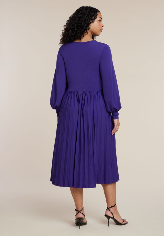 Knot Front Pleated Skirt Dress image number 3
