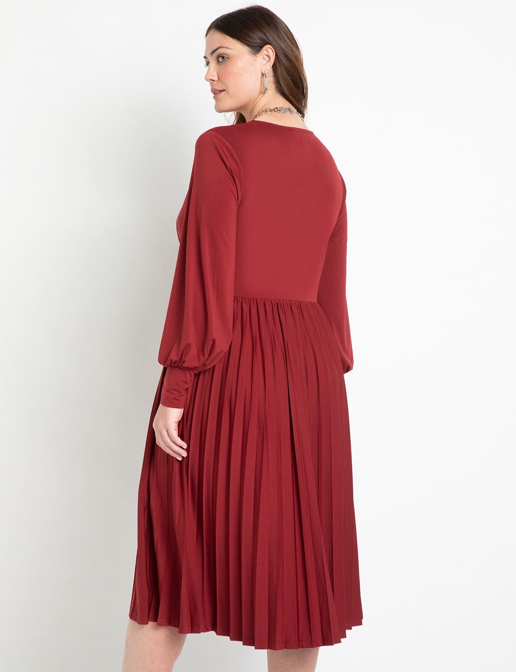 Knot Front Pleated Skirt Dress image number 2