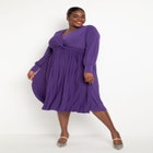 Knot Front Pleated Skirt Dress image number null