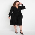 Knot Front Pleated Skirt Dress image number null