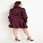 Mini Satin Wrap Dress image number null