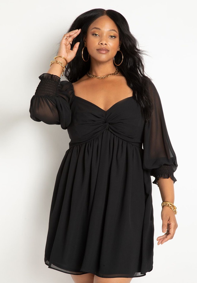 Twisted Bodice Mini Dress image number 1