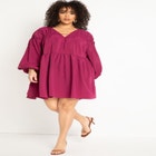 Shirred Mini Dress image number null