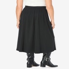 Ponte Knit A-Line Skirt image number null