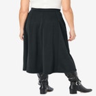 Ponte Knit A-Line Skirt image number null