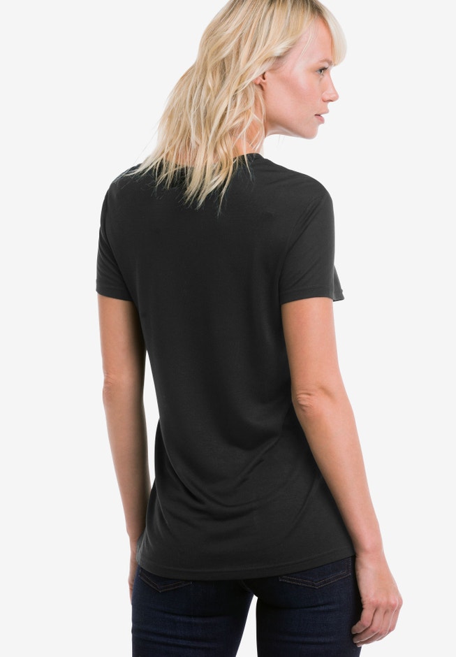 Drapey V-Neck Tee image number 2