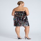 Confetti Sequin Flare Skirt Mini Dress image number null