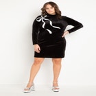 Sequin Bow Applique Dress image number null