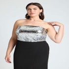 Sequin Bodice Fitted Maxi Dress image number null